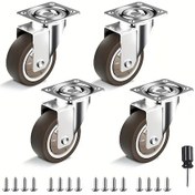 Resim Dashanshop 4 Adet 2 İnç Mobilya Küçük Tekerlekler Masa Yatak Başucu Sehpa Tekerleği 