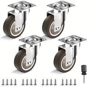 Resim Dashanshop 4 Adet 2 İnç Mobilya Küçük Tekerlekler Masa Yatak Başucu Sehpa Tekerleği 