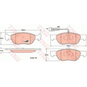 Resim -gdb1290 Ön Fren Balatası Fişli Uzunluk 156,4mm Brava ... 