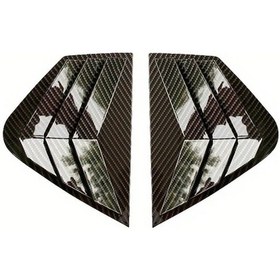 Resim Lumaworld Kia Optima K5 2011 2015 Carbon Fiber Arka Yan Cam Koruyucu Universal Abs 