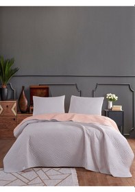 Resim Colors & Colors Dilara Çift Kiş. Yatak Örtüsü 220x240 -gri Pudra Gri 