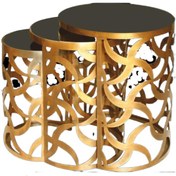 Resim Zigon Zlf Sehpa Cnc Rüzgar Gülü Model Metal Gold Renk Siyah Düz C 