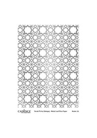 Resim Cadence Gümüş Varak Pirinç Dekoapaj Kağıdı - Model 04 