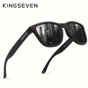 Resim Kingseven Polarize Gözlükler - Şık Siyah TAC Lens ve TR Çerçeve, Etkinlikler, Sürüş, Aksesuarlar için İdeal | Zarif Gözlükler | Dayanıklı Gözlükler 