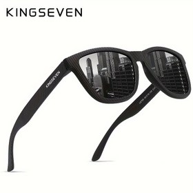 Resim Kingseven Polarize Gözlükler - Şık Siyah TAC Lens ve TR Çerçeve, Etkinlikler, Sürüş, Aksesuarlar için İdeal | Zarif Gözlükler | Dayanıklı Gözlükler 