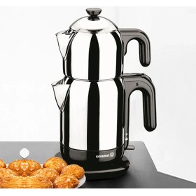 Resim Korkmaz A369 Demtez InoxSiyah Elektrikli Çaydanlık 1.6 lt 