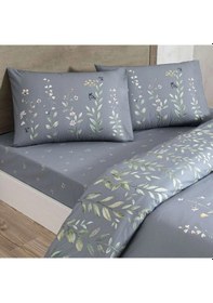 Resim Taç Serelis Ranforce Tek Kişilik Nevresim Takımı Mavi Çok Renkli 