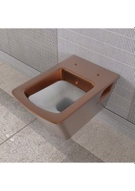 Resim Lucco Loop Asma Klozet İçi Beyaz Dışı Komple Bronz 