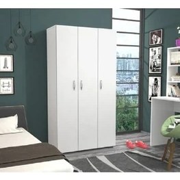 Resim Haus Modüler 3 Kapılı Gardırop-Beyaz 