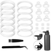 Resim Fortunelane 26 Adet Thermoflask Kapak Seti - 24/32/40/64oz İçin Yerine Koyma Şurup Filtreli Tamir Parçaları 