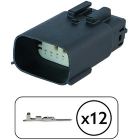 Resim Far Soketi Dişi 12 Pin Kablosuz 