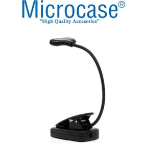 Resim Microcase USB Şarjlı Ly-15 Bükülebilir Oynar Başlıklı Mandallı Kitap Okuma Işığı Çalışma Lambası-AL3934 