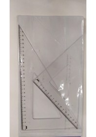 Resim Rio 30-60 ve 45lik 30 Cm Lik 2'li Gönye Seti 