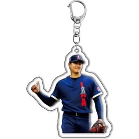 Resim Jump Rabbit Beyzbol Oyuncusu Akrilik Anahtarlık Shohei Otani Kolye Karakter Çevre (Yurt Dışından) 