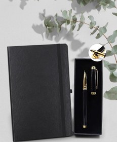 Resim Siyah Defter & Siyah Dolma Kalem 
