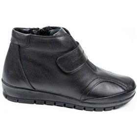 Resim Scavia 572 Anatomic Hakiki Kadın Deri Bot Sıyah Siyah 