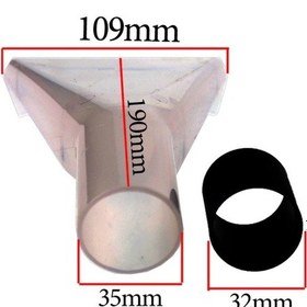 Resim Universal Şeffaf Halı Yıkama Başlığı - 32/35 Mm 