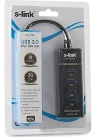 Resim S Link Sl U308 4 Port 3.0 Usb Çoklayıcı 