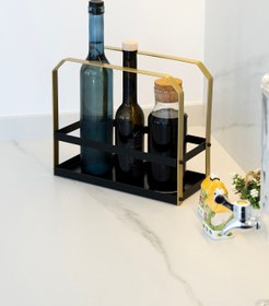 Resim Rarart Concept Siyah & Gold Metal Yağdanlık- Çok Amaçlı Düzenleyici - Olia 