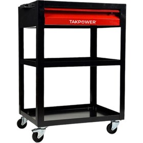 Resim Genel Markalar TAR4408 3 Gözlü 1 Çekmeceli Parça Taşıma Arabası 