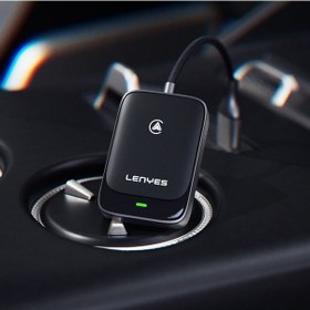 Resim Lenyes Lcp03 Usb Bluetooth 5.0 Wireless Transmitter Adaptör Siyah 