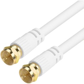 Resim F Konnektörlü 5 Metre RG6/U Coaxial Hazır Uydu Anten Kablosu 