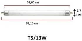 Resim Philips Master T5 Floresan Ampul, 13W, 827, 2700K Sarı Işık, G5 Duylu, 3 Adet 