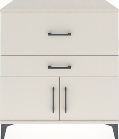 Resim Hyperion Şifonyer Tek Raflı 2 Çekmeceli 2 Kapaklı 88x44x96 Aytaşı-aytaşı Aytası 