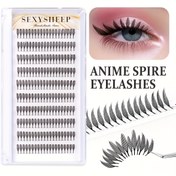 Resim Seksi Koyun Anime Spire Kirpikleri - 8-15mm Yumuşak, Doğal Görünümlü Kirpik Uzantıları Cosplay, Kedi Gözü ve Salon Kullanımı için, Kıvrım Geliştirici, Salon Kirpik Uzantıları | Anime Tarzı Kirpikler | Yumuşak Dokulu Kirpikler, Anime Aksesuarları 