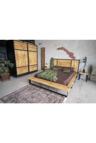 Resim Deryawood Masif Ahşap Gardırop 240 cm 