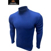 Resim Oscar Cordoba Erkekler İçin Kalınlaştırılmış İçi Polar Kaplamalı Kazak 8664184 Mavi 