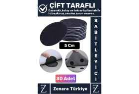 Resim Kendinden Yapışkanlı Iz Bırakmaz Tekrar Kullanılabilir Pratik Halı Kilim Kaydırmaz Cırt Bant 30 Adet 