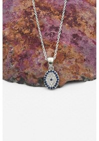 Resim Nazar Boncuğu Kolye - Nazar Boncuklu - Göz Kolye 925 Ayar Gümüş 901276 