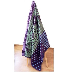 Resim Algelsineve Rosenim Mor Peluş Akrilik Çift Kişilik Uşak Battaniye Mor 