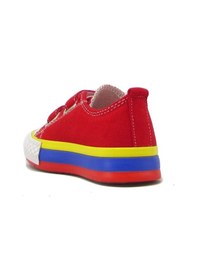 Resim Kanuga Magl1202 Kırmızı Unısex Çocuk Çift Cırtlı Converse Kırmızı 
