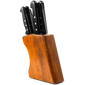 Resim Superior Bloklu Bıçak Seti 6'lı SİYAH - 35053 
