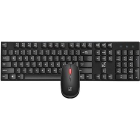 Resim Zgb 8820 Candy Color Kablosuz Klavye + Mouse Seti Siyah A Optik 