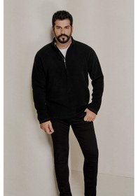 Resim AC&Co / Altınyıldız Classics Ekstra Slim Fit Riss Pamuklu Esnek Erkek Kot Pantolon Siyah 