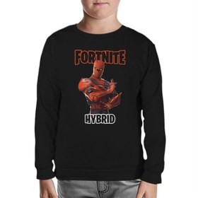 Resim Fortnite - Hybrid Siyah Çocuk Sweatshirt 