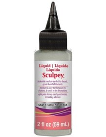 Resim Sculpey Silver Liquid Gümüş Rengi Sıvı Polimer Kil 59 Ml. 