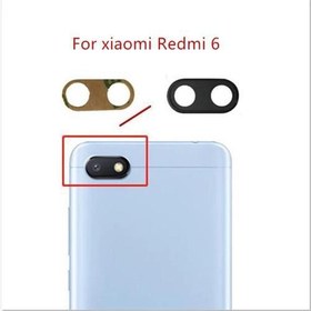 Resim Xiaomi Redmi 6 Arka Kamera Camı (Çıtasız Sadece Cam) 