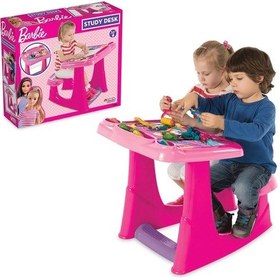 Resim Barbie Çalışma Masası - Çalışma Masaları - Eğitici Masa - Aktivite Masası Renkli 