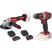 Resim Einhell Axxio Avuç Taşlama + TE-CD 18V 18/40 li Vidalama + 4.0 Ah - 2.5 Ah Akü ve Şarj Ünitesi 