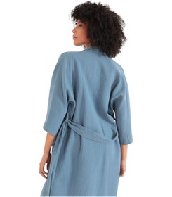 Resim Kimono Üst - İndigo Çok Renkli 