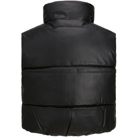 Resim Jjxx Bayan Kısa Suni Deri Yelek 12236382 Siyah 