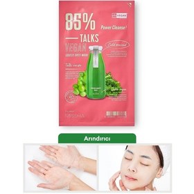 Resim Missha Talks Vegan Squeeze Sheet Mask Vegan Yaprak Maske - Power Cleanser 