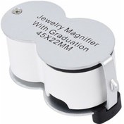 Resim 45x22 Ledli Para Algılama ve Mezuniyet Takı Değerleme Büyüteç Beyaz 