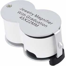 Resim 45x22 Ledli Para Algılama ve Mezuniyet Takı Değerleme Büyüteç Beyaz 