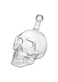Resim Crystal Head Kuru Kafa Cam Şişe Viski Likör Hediyelik Sürahi 1000 Ml 