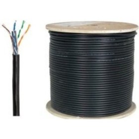Resim 200 Metre Cat 6 Dış Ortam Internet Modem Kablosu Pc Uçları Takılı 